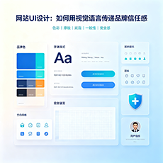 兴庆建站-网站UI设计：如何用视觉语言传递品牌信任感